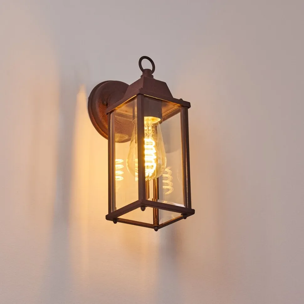 Applique Murale D'Exterieur Hialeah Rouille, 1 Lumiere