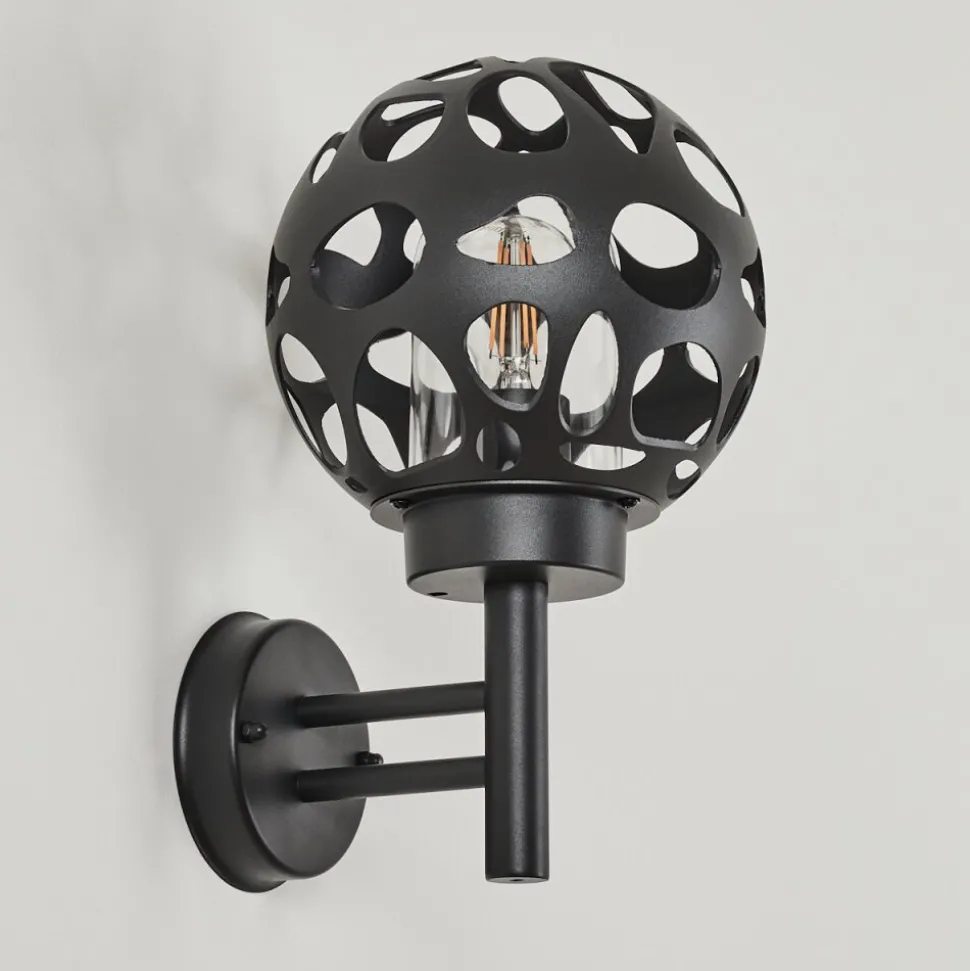 Applique Murale D'Exterieur Saaseg Anthracite, 1 Lumiere