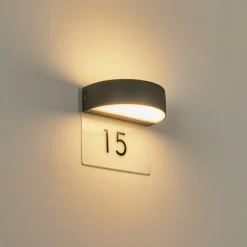 Applique Murale D'Exterieurfletcher Led Anthracite, 2 Lumieres