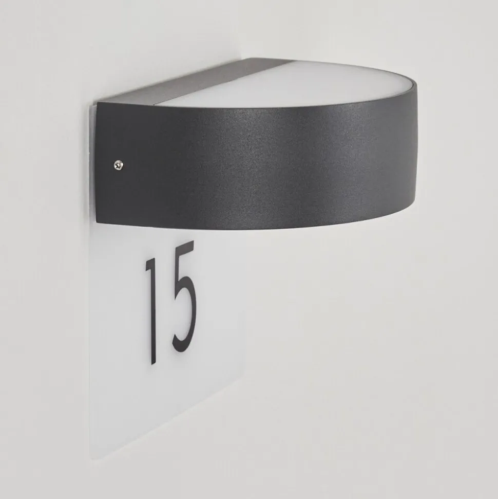 Applique Murale D'Exterieurfletcher Led Anthracite, 2 Lumieres