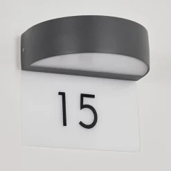 Applique Murale D'Exterieurfletcher Led Anthracite, 2 Lumieres