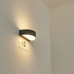 Applique Murale D'Exterieurfletcher Led Anthracite, 2 Lumieres