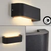 Applique Murale D'Exterieurkirkhall Led Noir, 1 Lumiere
