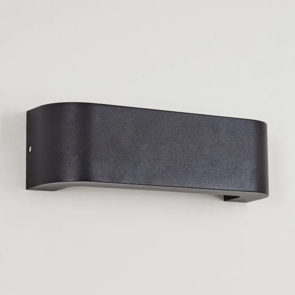Applique Murale D'Exterieurkirkhall Led Noir, 1 Lumiere