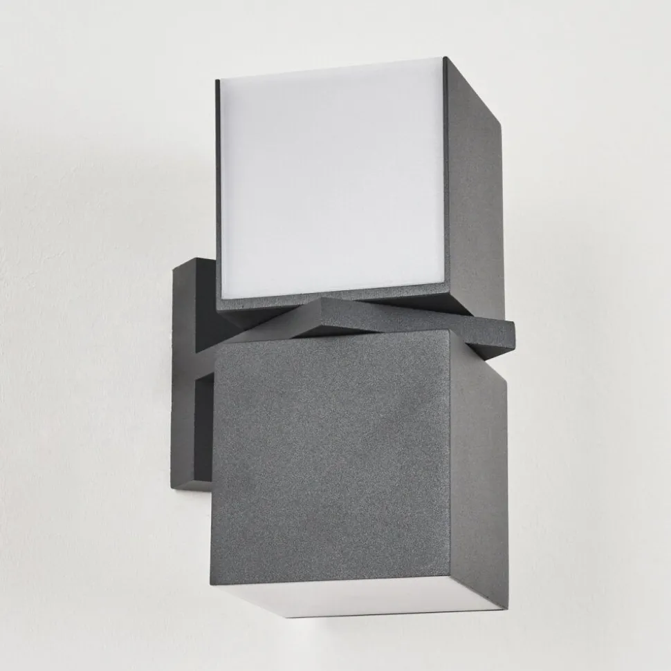 Applique Murale D'Exterieur Swanek Led Anthracite, 1 Lumiere