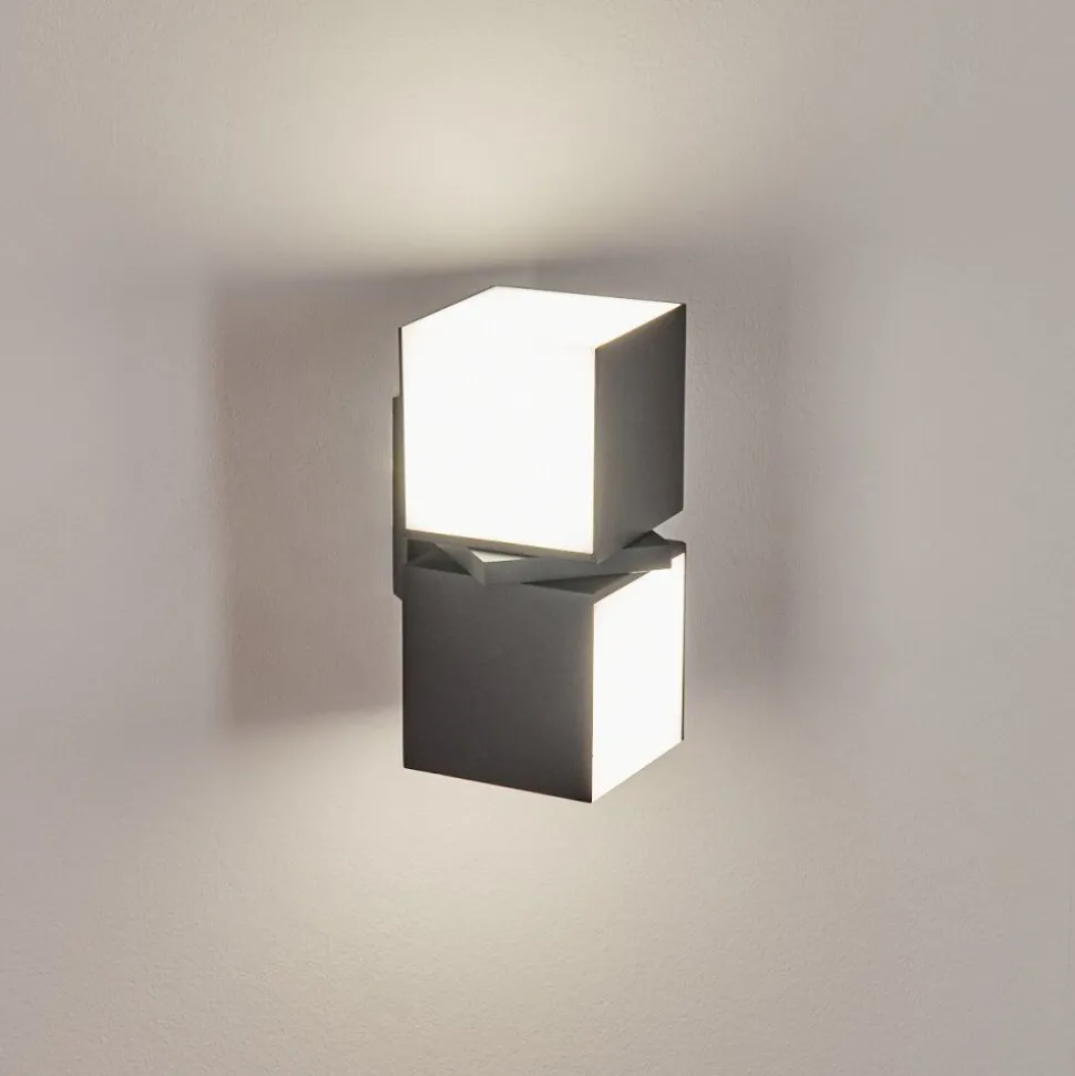 Applique Murale D'Exterieur Swanek Led Anthracite, 1 Lumiere
