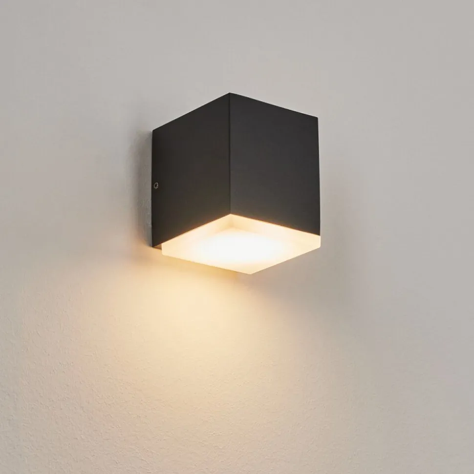 Applique Murale D'Exterieuroatlands Led Anthracite, 1 Lumiere