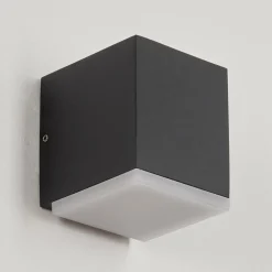 Applique Murale D'Exterieuroatlands Led Anthracite, 1 Lumiere
