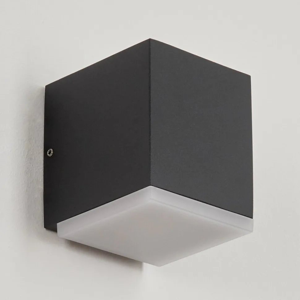 Applique Murale D'Exterieuroatlands Led Anthracite, 1 Lumiere