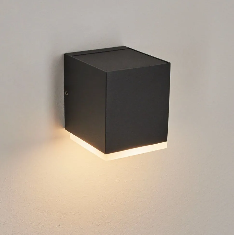 Applique Murale D'Exterieuroatlands Led Anthracite, 1 Lumiere