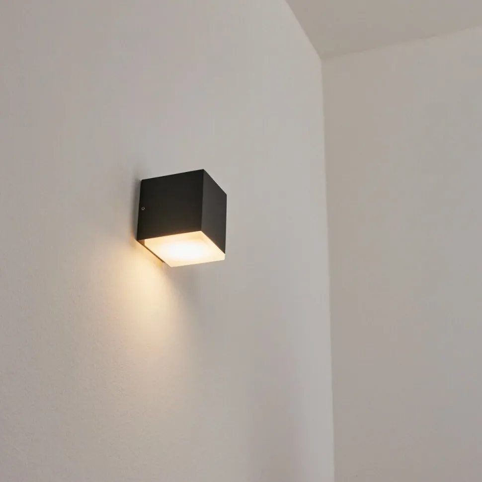 Applique Murale D'Exterieuroatlands Led Anthracite, 1 Lumiere