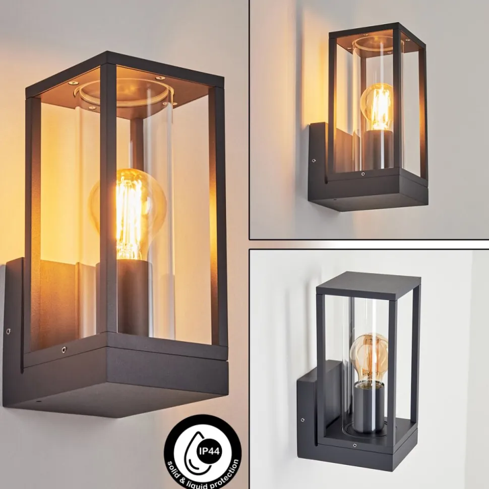 Applique Murale D'Exterieur Oiba Anthracite, 1 Lumiere