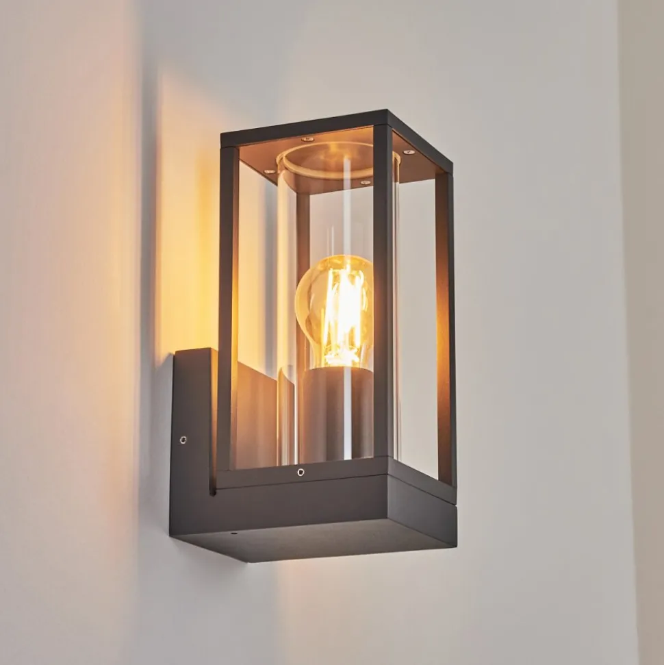 Applique Murale D'Exterieur Oiba Anthracite, 1 Lumiere