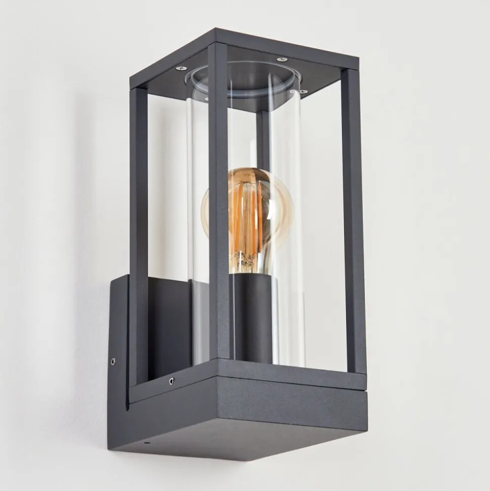 Applique Murale D'Exterieur Oiba Anthracite, 1 Lumiere
