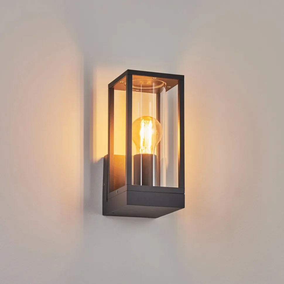 Applique Murale D'Exterieur Oiba Anthracite, 1 Lumiere