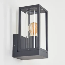 Applique Murale D'Exterieur Oiba Anthracite, 1 Lumiere