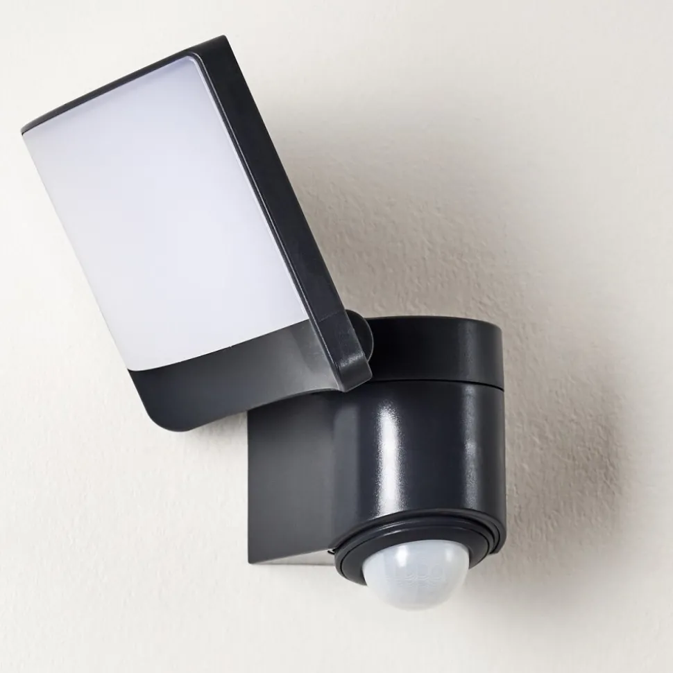 Applique Murale D'Exterieur Larvik Led Anthracite, 1 Lumiere, Detecteur De Mouvement