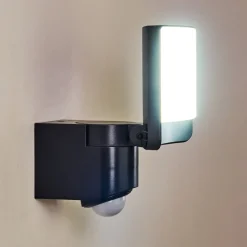 Applique Murale D'Exterieur Larvik Led Anthracite, 1 Lumiere, Detecteur De Mouvement
