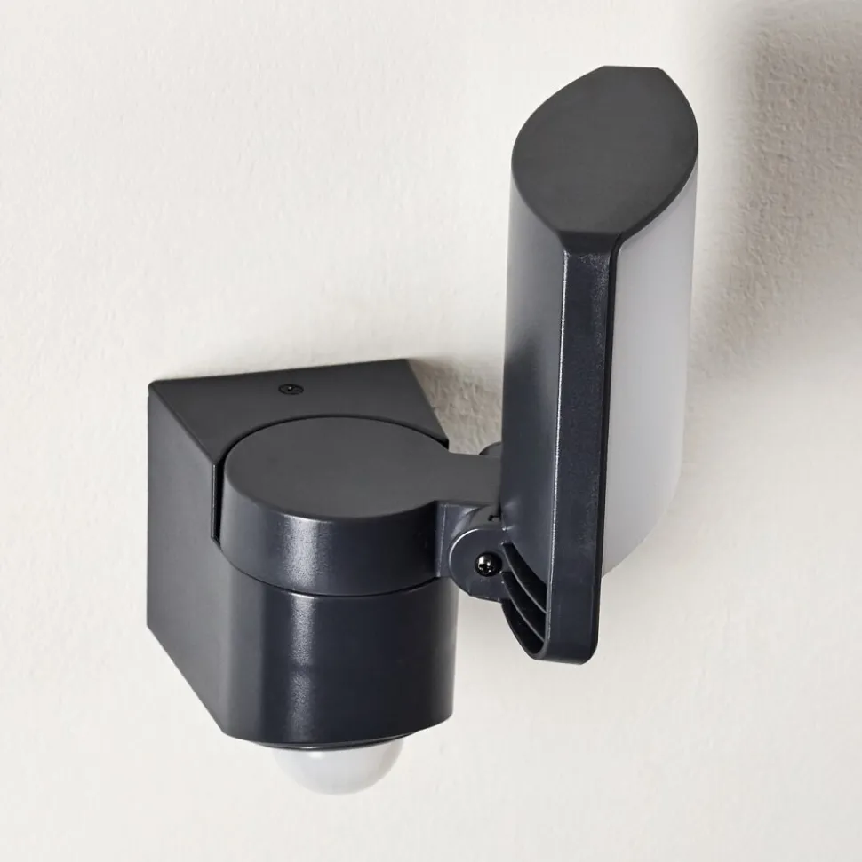 Applique Murale D'Exterieur Larvik Led Anthracite, 1 Lumiere, Detecteur De Mouvement
