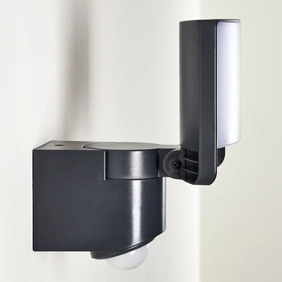 Applique Murale D'Exterieur Larvik Led Anthracite, 1 Lumiere, Detecteur De Mouvement