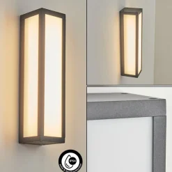 Applique Murale D'Exterieurapidou Led Anthracite, 1 Lumiere