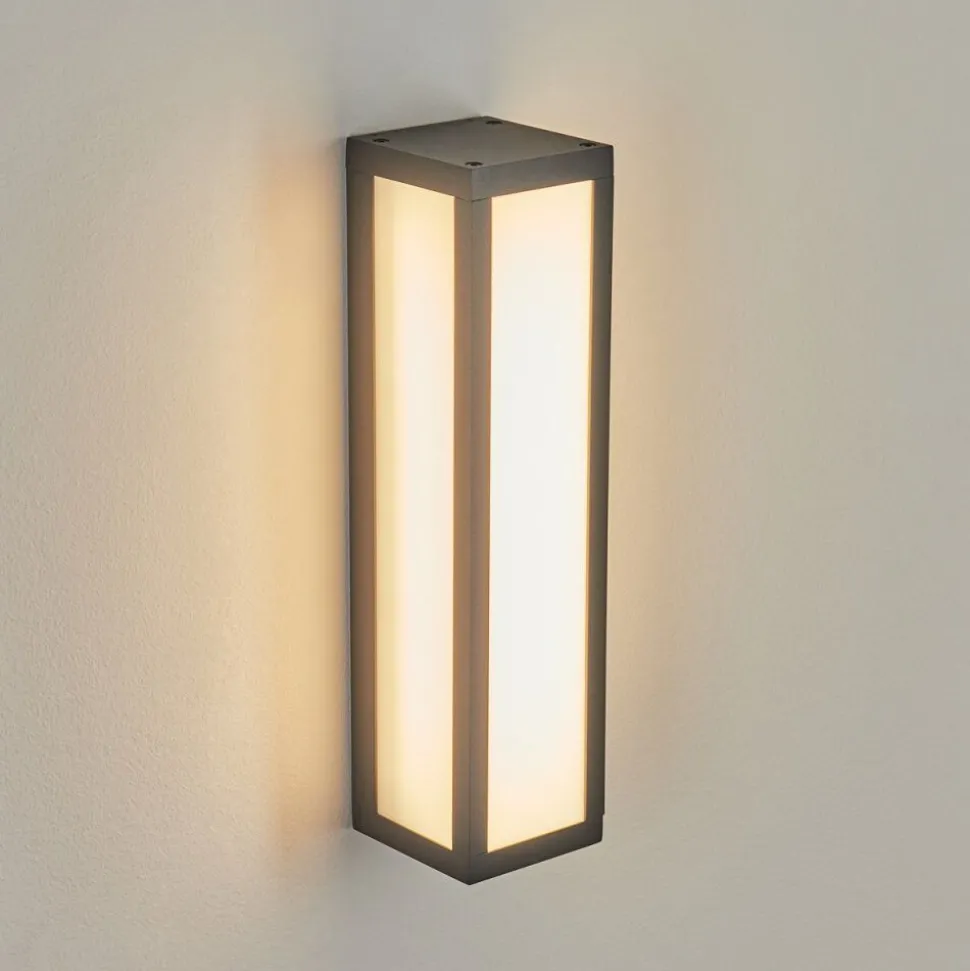 Applique Murale D'Exterieurapidou Led Anthracite, 1 Lumiere