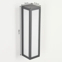 Applique Murale D'Exterieurapidou Led Anthracite, 1 Lumiere