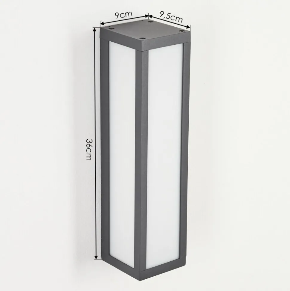 Applique Murale D'Exterieurapidou Led Anthracite, 1 Lumiere