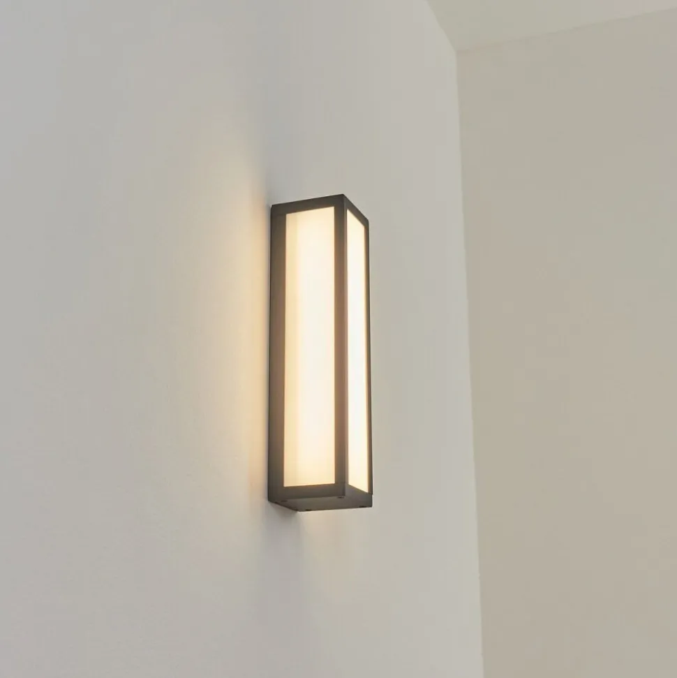 Applique Murale D'Exterieurapidou Led Anthracite, 1 Lumiere