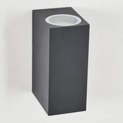 Applique Murale D'Exterieur Skaabu Noir, Blanc, 2 Lumieres