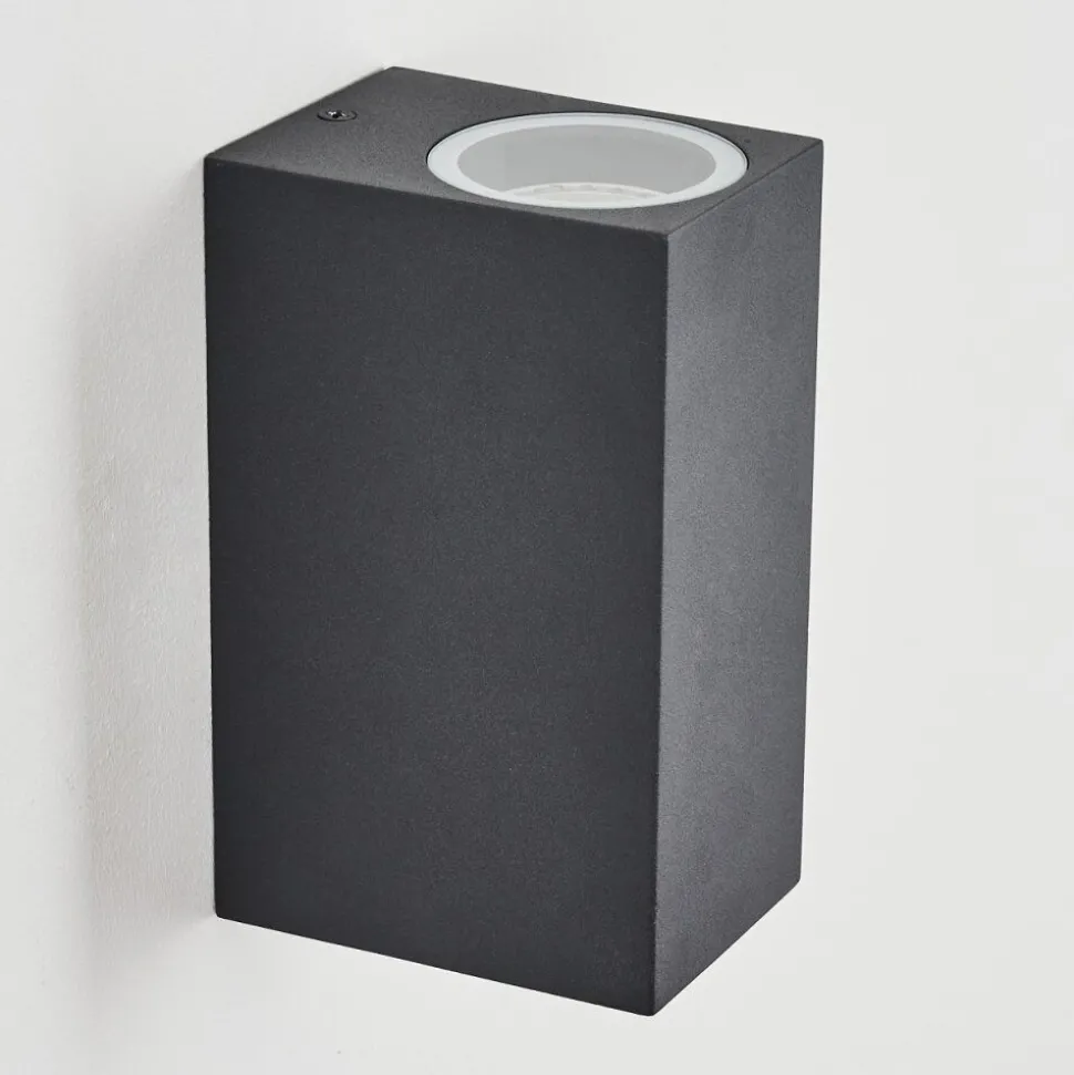 Applique Murale D'Exterieur Skaabu Noir, Blanc, 2 Lumieres