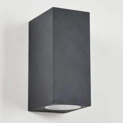 Applique Murale D'Exterieur Skaabu Noir, Blanc, 2 Lumieres