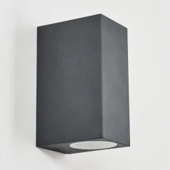 Applique Murale D'Exterieur Skaabu Noir, Blanc, 2 Lumieres