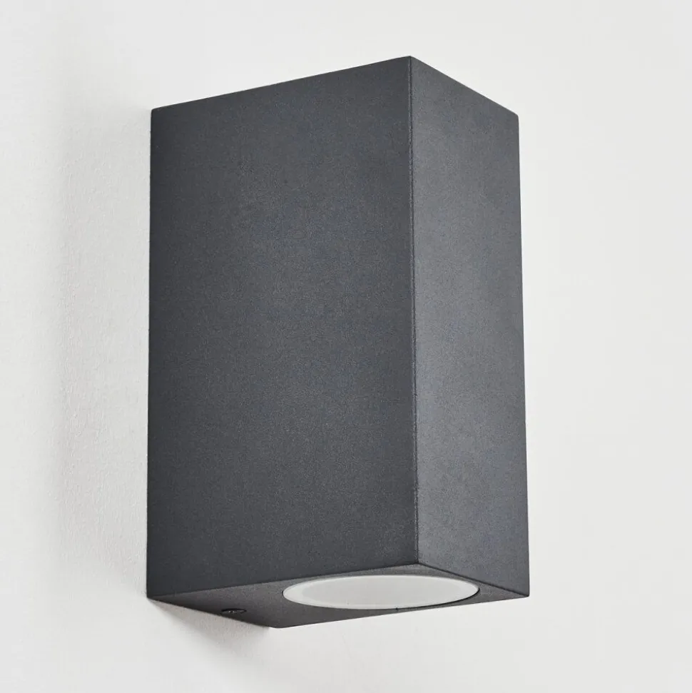 Applique Murale D'Exterieur Skaabu Noir, Blanc, 2 Lumieres