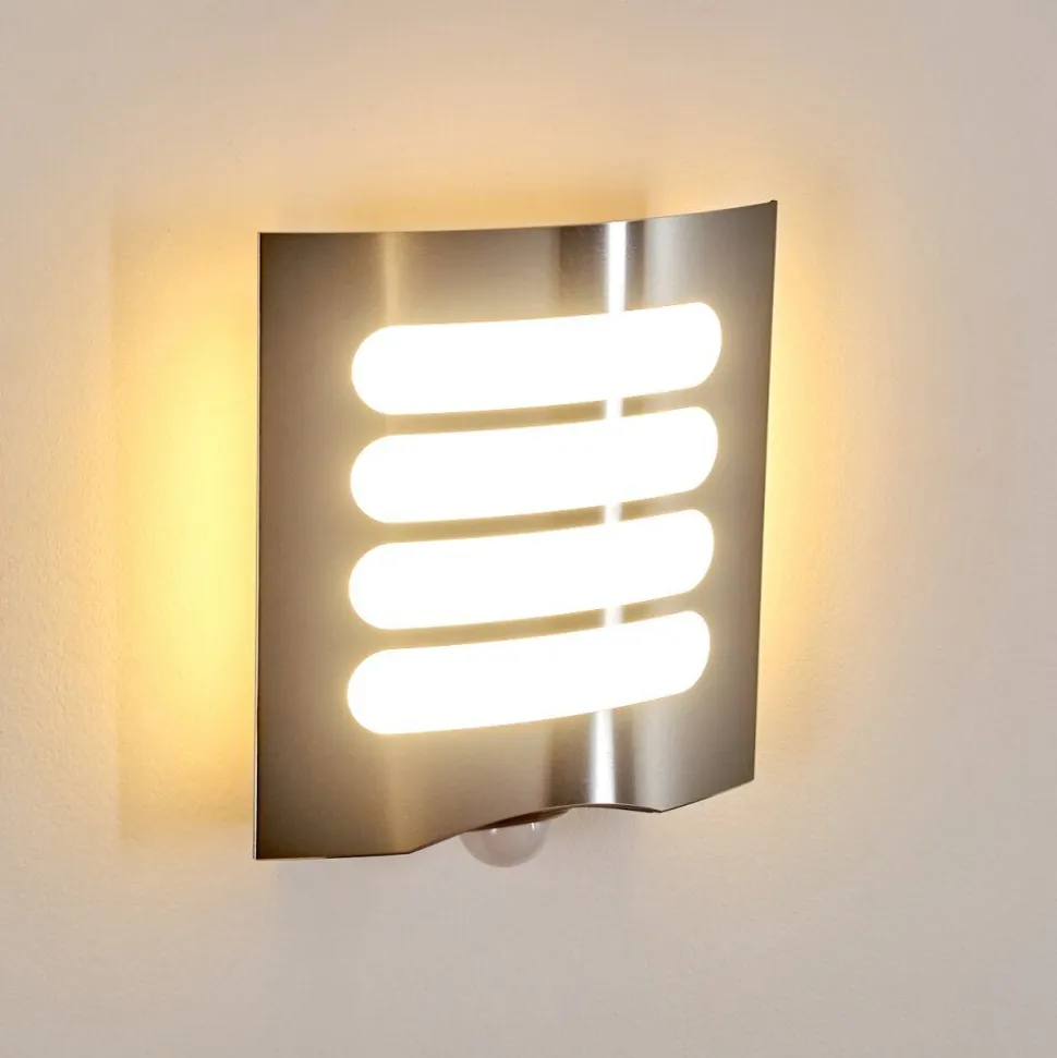 Applique Murale D'Exterieur Meja Led Anthracite, 1 Lumiere, Detecteur De Mouvement