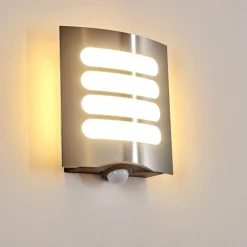 Applique Murale D'Exterieur Meja Led Anthracite, 1 Lumiere, Detecteur De Mouvement