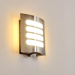 Applique Murale D'Exterieur Meja Led Anthracite, 1 Lumiere, Detecteur De Mouvement