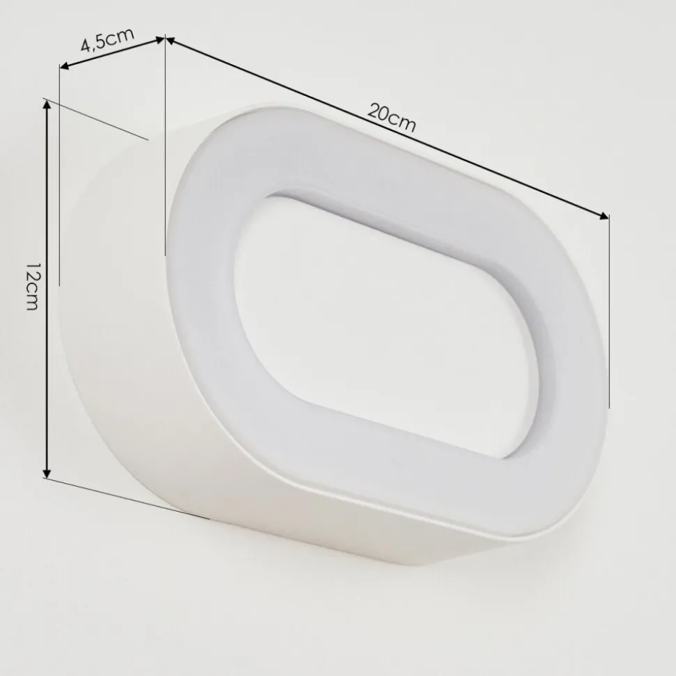 Applique Murale D'Exterieurpaleroo Led Blanc, 1 Lumiere
