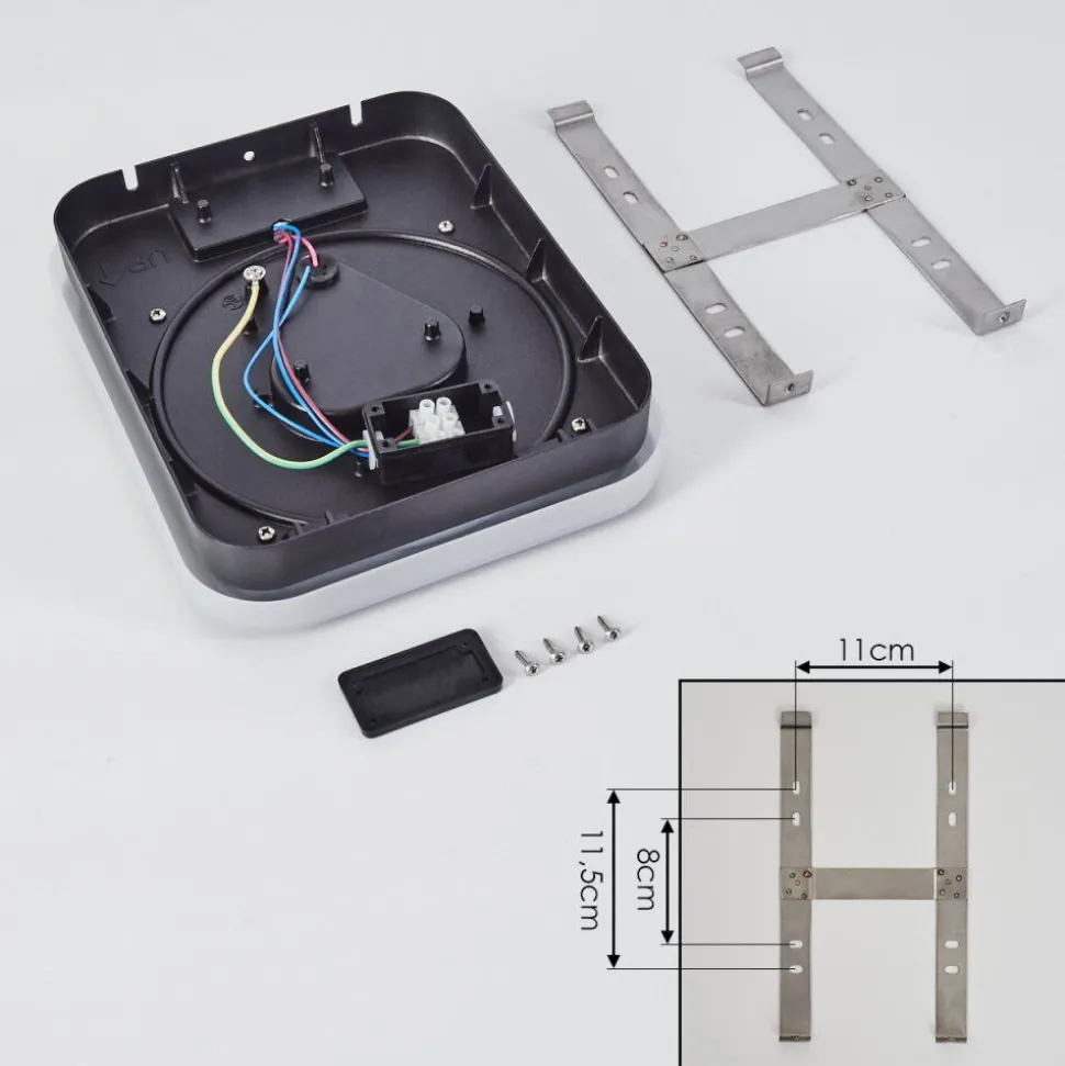 Applique Murale D'Exterieur Haga Led Noir, 1 Lumiere, Detecteur De Mouvement