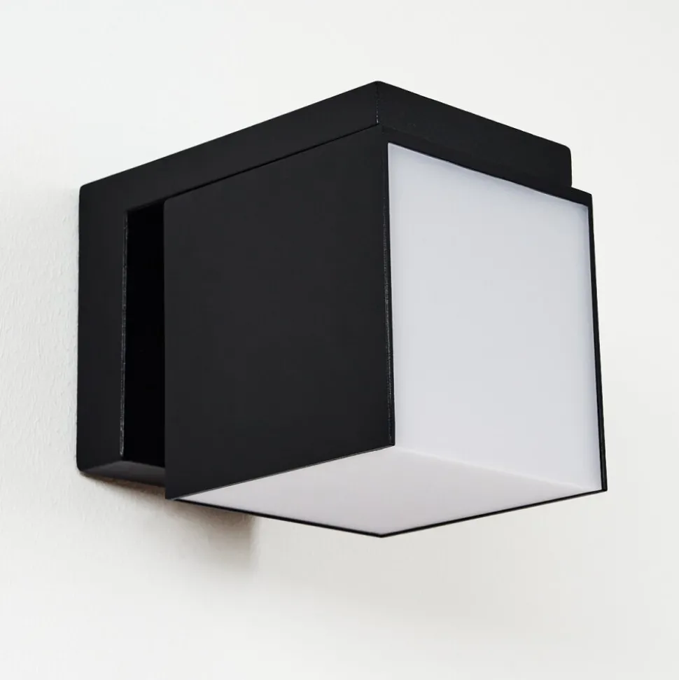 Applique Murale D'Exterieur Swanek Led Noir, 1 Lumiere