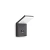 Applique Murale D'Exterieur Ideallux Style Led Anthracite, 1 Lumiere, Detecteur De Mouvement