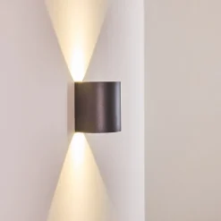 Applique Murale D'Exterieur Vikom Led Anthracite, 2 Lumieres