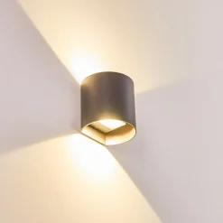 Applique Murale D'Exterieur Vikom Led Anthracite, 2 Lumieres