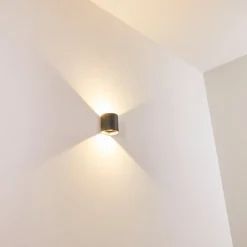 Applique Murale D'Exterieur Vikom Led Anthracite, 2 Lumieres