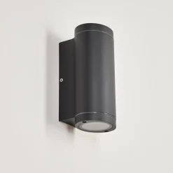 Applique Murale D'Exterieur Cebuentos Anthracite, 2 Lumieres