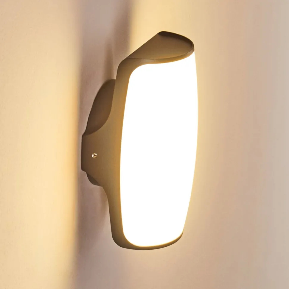 Applique Murale D'Exterieur Svea Led Anthracite, 1 Lumiere