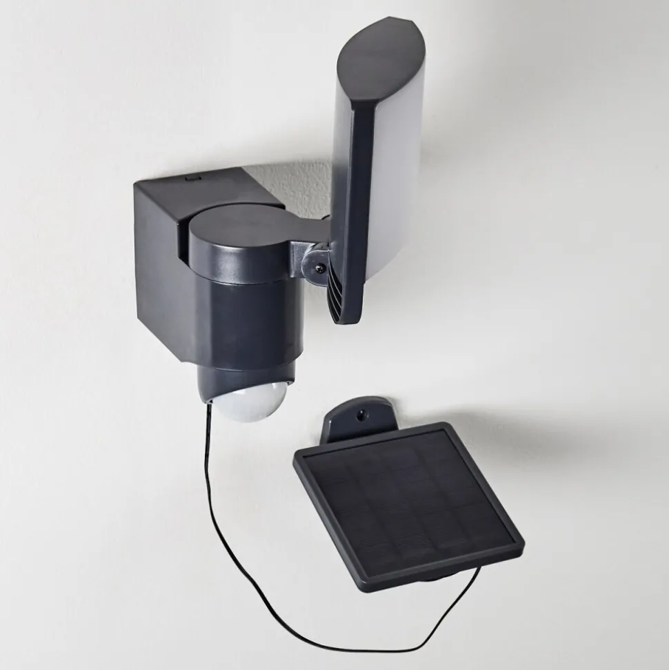 Applique Murale D'Exterieur Larvik Led Anthracite, 1 Lumiere, Detecteur De Mouvement