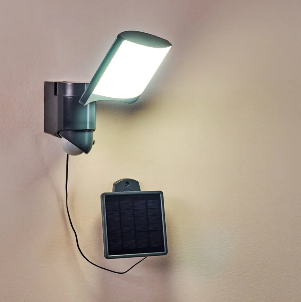Applique Murale D'Exterieur Larvik Led Anthracite, 1 Lumiere, Detecteur De Mouvement