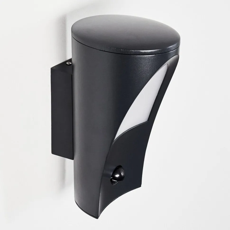 Applique Murale D'Exterieur Aria Anthracite, 1 Lumiere, Detecteur De Mouvement