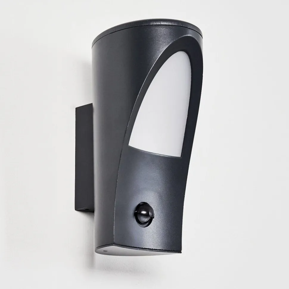 Applique Murale D'Exterieur Aria Anthracite, 1 Lumiere, Detecteur De Mouvement